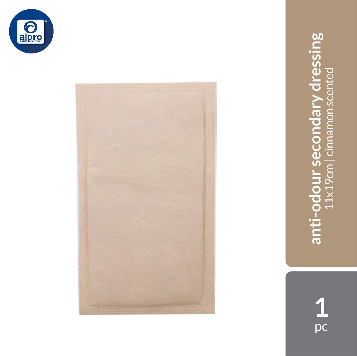 Cinesteam Anti-Odour Secondary Dressing 11×19cm | Cinnamon Scented & Helps Mask Wound Odour Cinesteam
