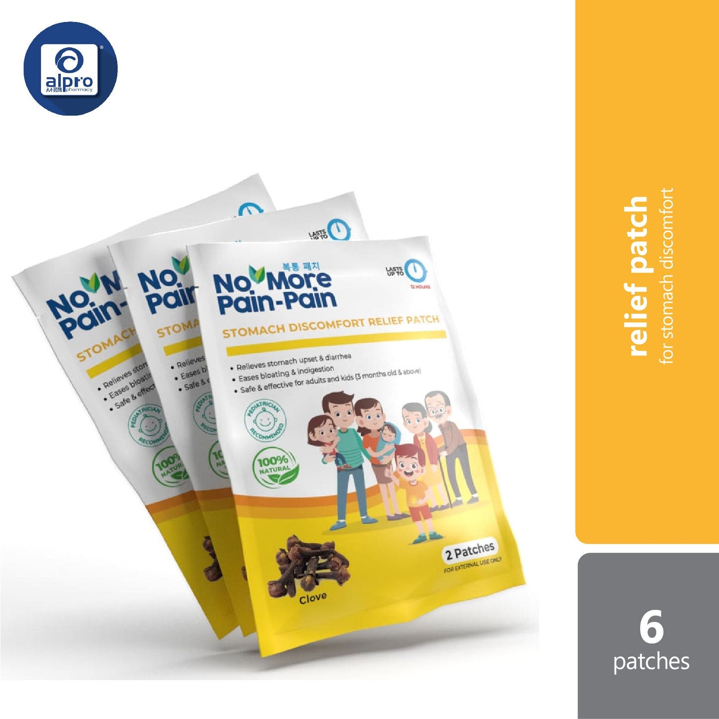 No More Pain Pain Stomach Relief Patch | Suitable for Babies And Children Medicrew Healthcare
