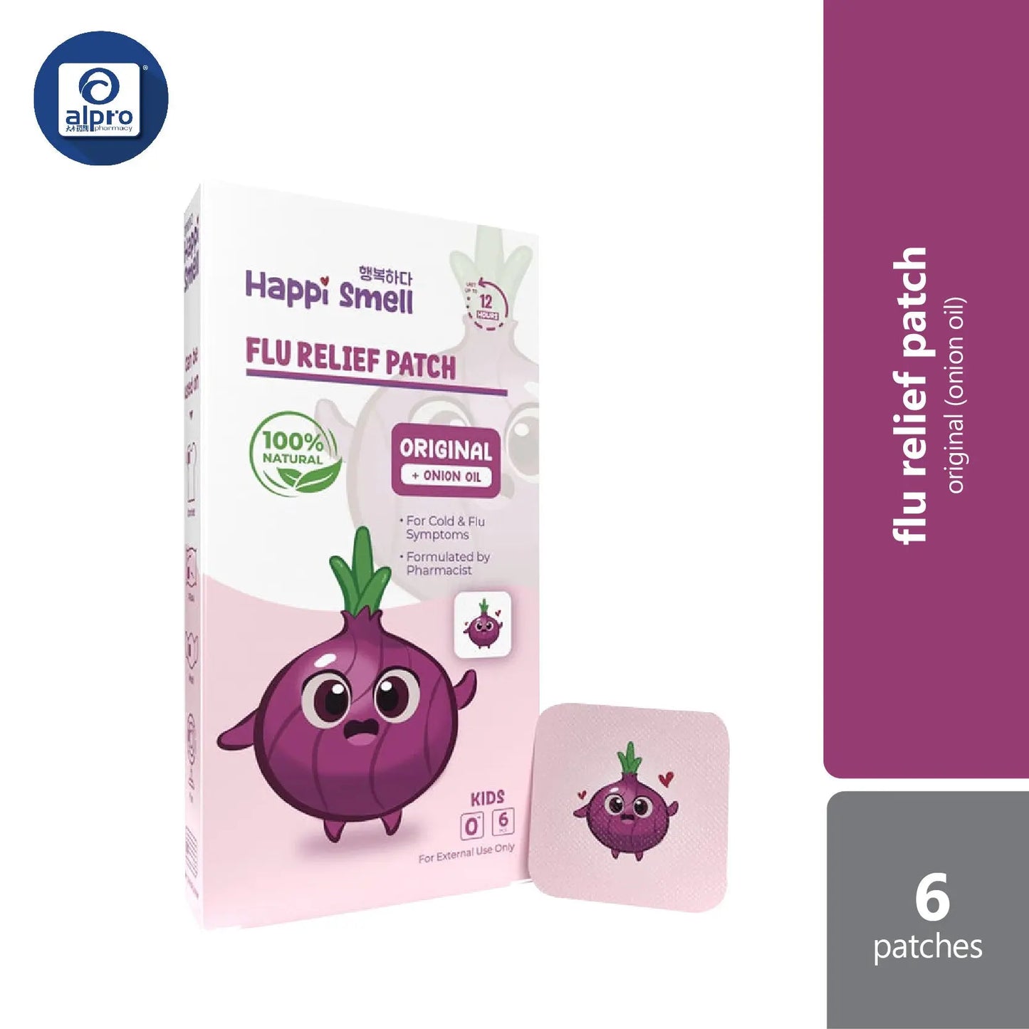 Happi Smell Onion Patch 6s | Relieve Allergic Symptoms Medicrew Healthcare