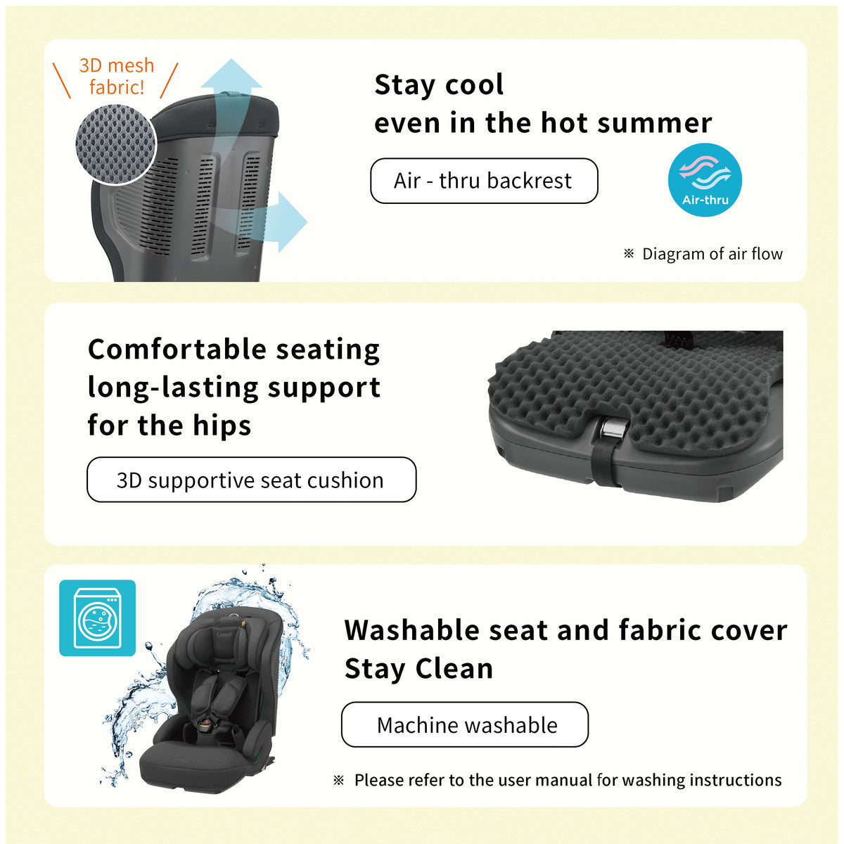 Combi JoyTrip Plus Car Seat (Brown / Dark Grey) | Toddler to Junior Car Seat