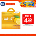 Linkus Nova Honey Lemon Lozenges 9s | Relief Cough & Sora Throats