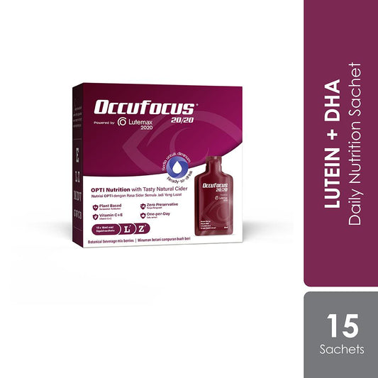 Occufocus 20/20 18g 15s | Lutein Esters, Algal DHA & Mixed Berry Occufocus