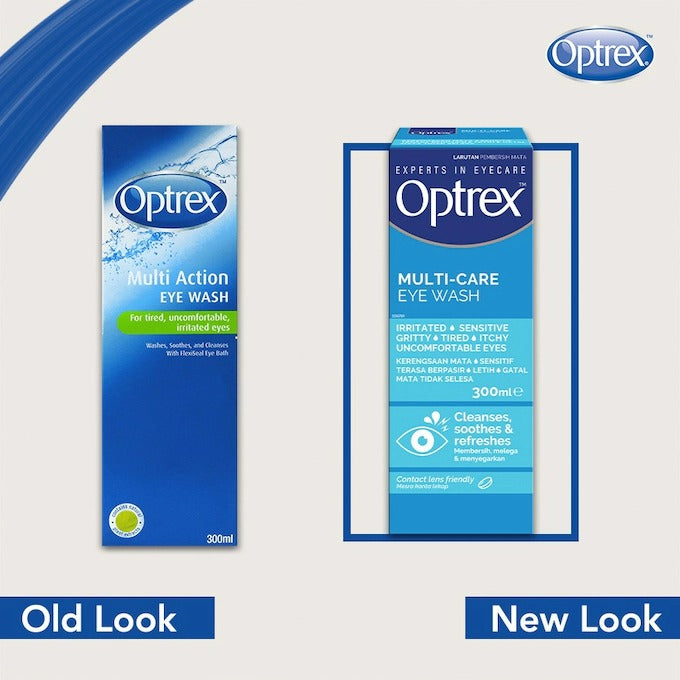 Optrex Multi-Care Eye Wash 300mL | Cleanses & Soothes Sensitive Eyes Optrex