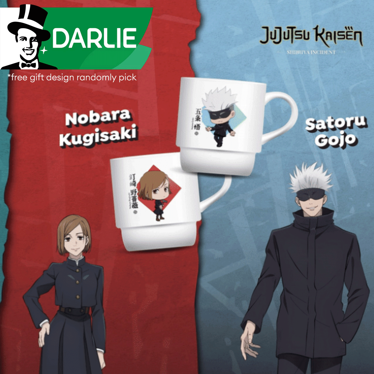 Darlie Double Action Fresh Protect 2in1 160g 2s | Free Jujutsu Kaisen Mug Darlie