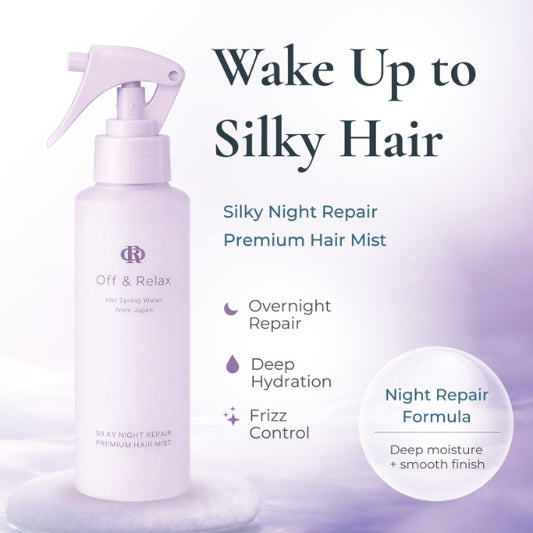 Off & Relax Silky Night Repair Premium Hair Mist 150ml | Fresh Smelling and Pleasant
