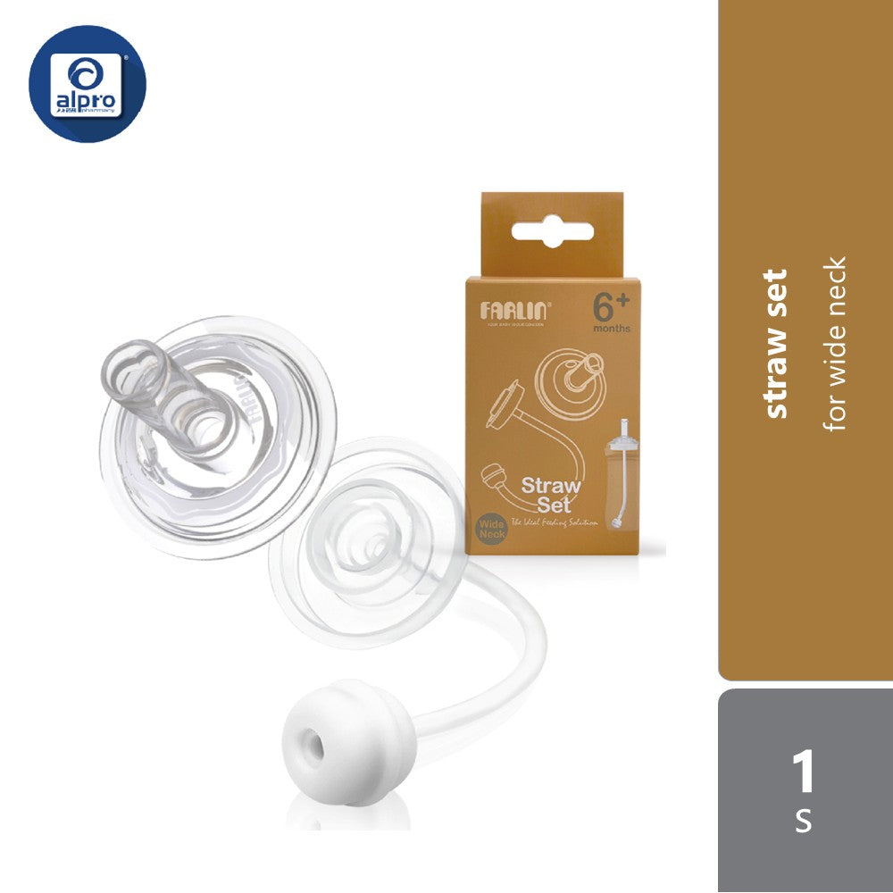 Farlin Straw Set 1s | For Wide Neck Farlin