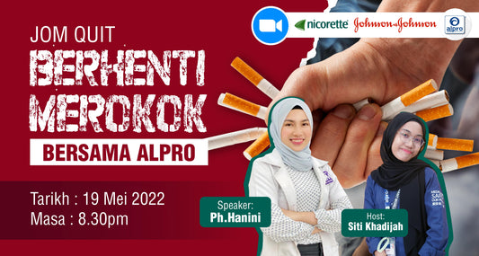Featured image for Webinar - Jom Quit, Berhenti Merokok Bersama Alpro