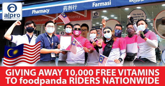 Featured image for 10,000 Free Vitamin Pouch Giveaway for Malaysia foodpanda Riders