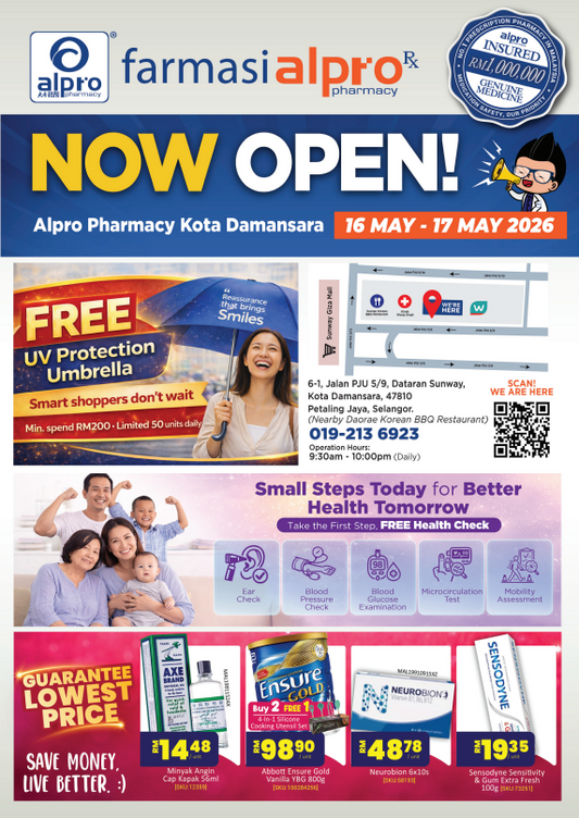Grand Opening Alpro Pharmacy Kota Damansara 16 May 2026 Alpro Alliance Sdn. Bhd.