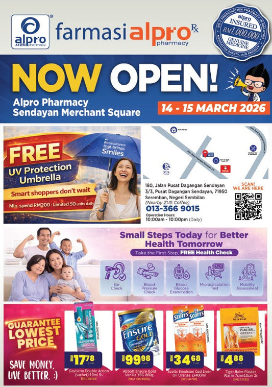 GRAND OPENING SENDAYAN MERCHANT SQUARE 14 - 15 MARCH 2026 Alpro Alliance Sdn. Bhd