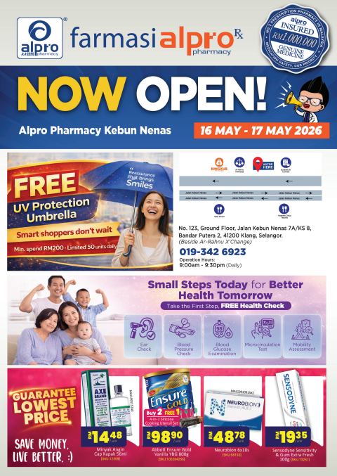 Grand Opening Alpro Pharmacy Kebun Nenas 16 May 2026 Alpro Alliance Sdn. Bhd.