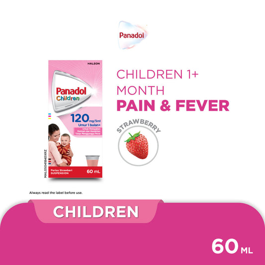 Panadol Suspension 1-6 Years 60ml Panadol