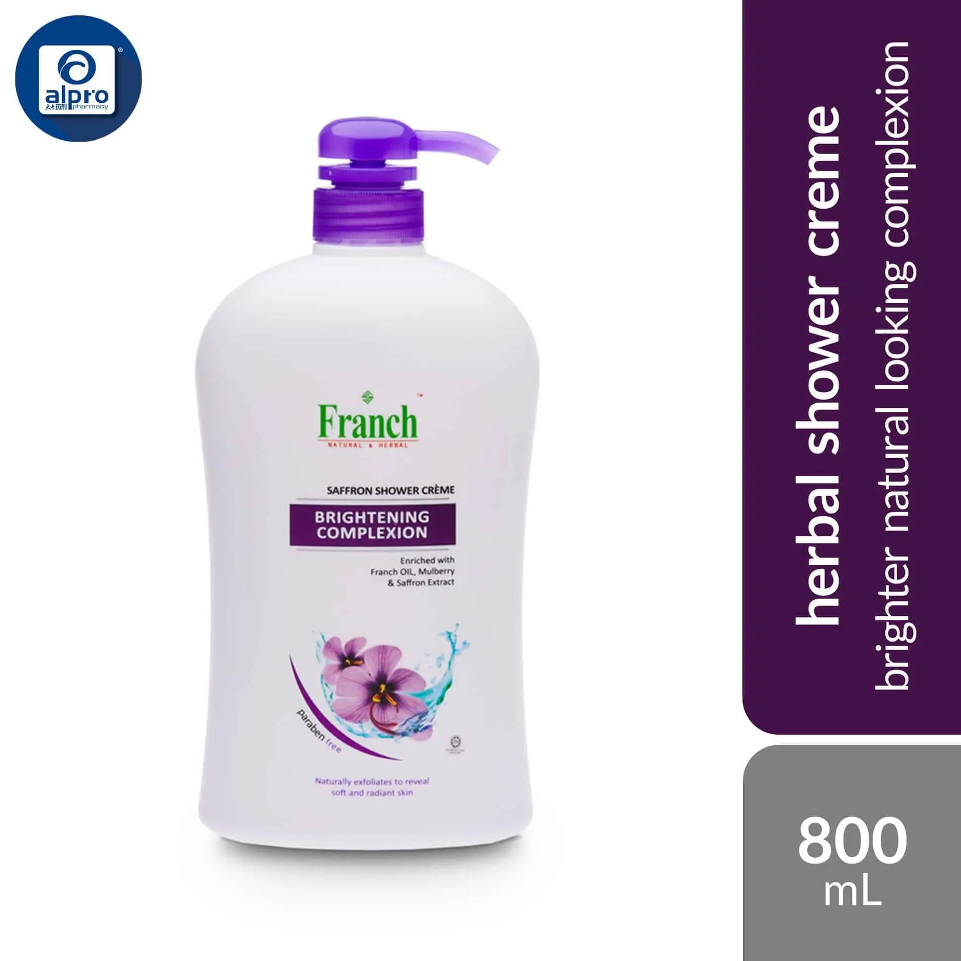 franch-herbal-shower-creme-assorted-800ml-restore-hair-moisture-loss product image 1