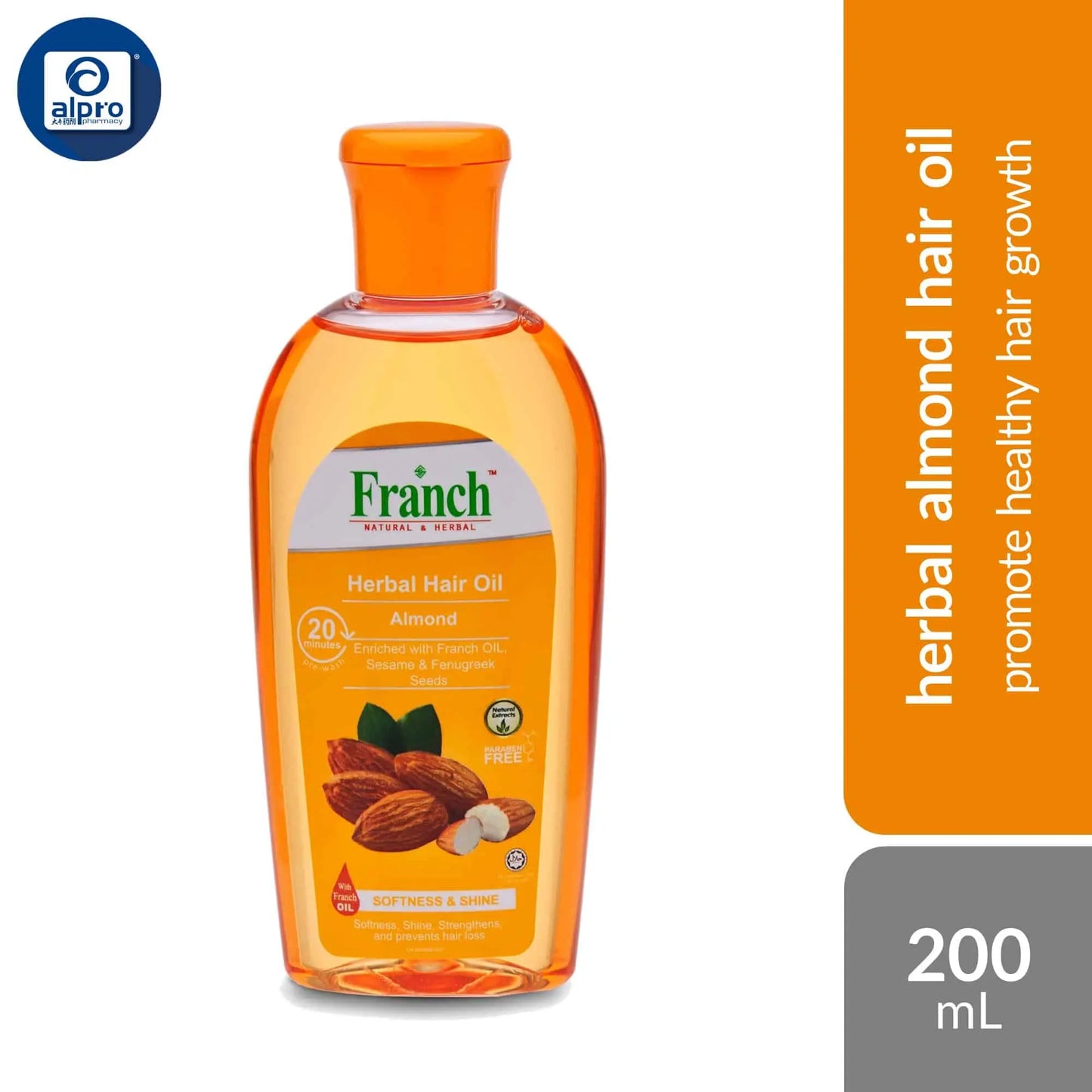 franch-herbal-hair-oil-200ml-improve-overall-hair-strength product image 1