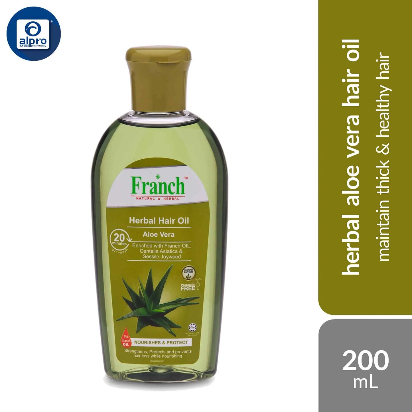 franch-herbal-hair-oil-200ml-improve-overall-hair-strength product image 1