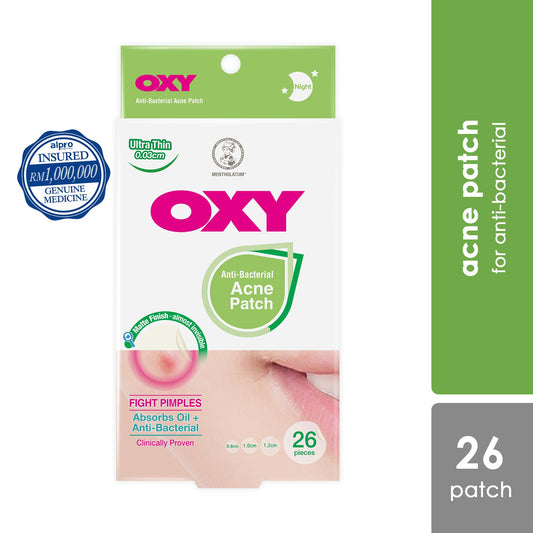 Oxy Anti Bacterial Acne Patch 0.03cm 26s |  Helps Reduce Appearance of Pimples OXY