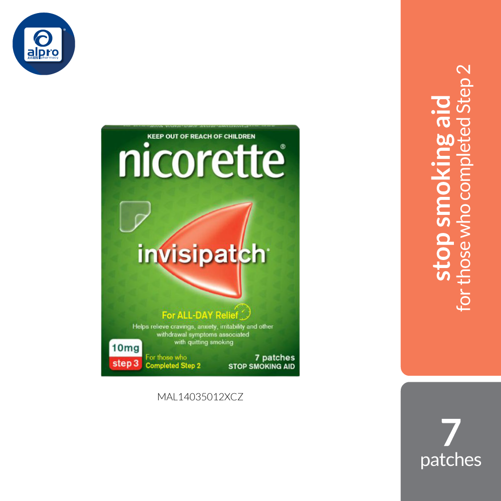 Nicorette Invisi Transdermal Patch 10mg/16 Hours 7s Nicorette