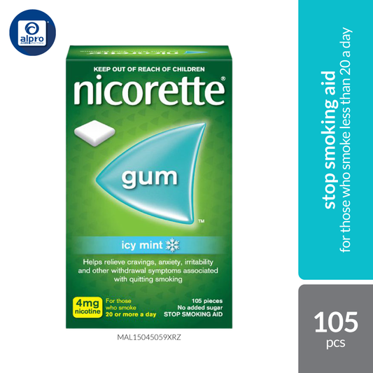 Nicorette  Icy Mint 4mg Gum 105s Nicorette