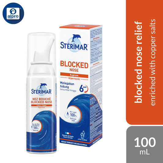 Sterimar Blocked Nose 100mL | Provides Fast Relief From Nasal Congestion Sterimar