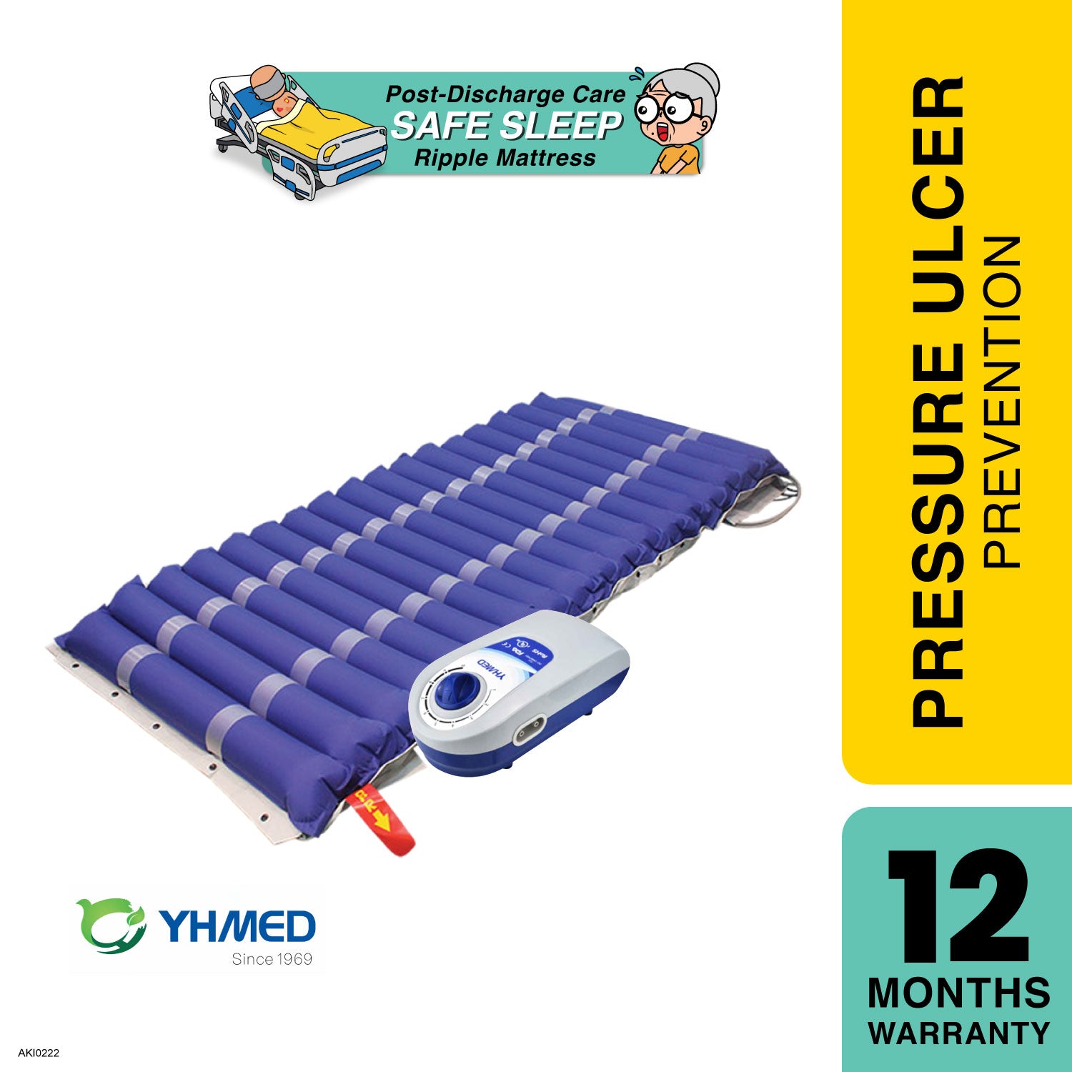 yhmed-tubular-ripple-mattress-app2000-pressure-ulcer-prevention
