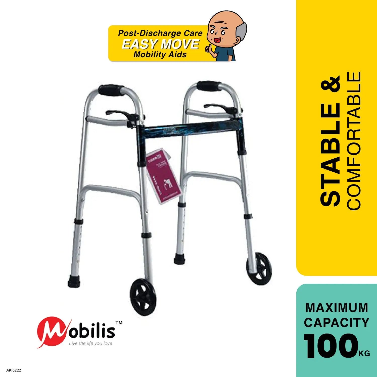 mobilis-2-wheeled-walking-frame-mo-9149l-foldable