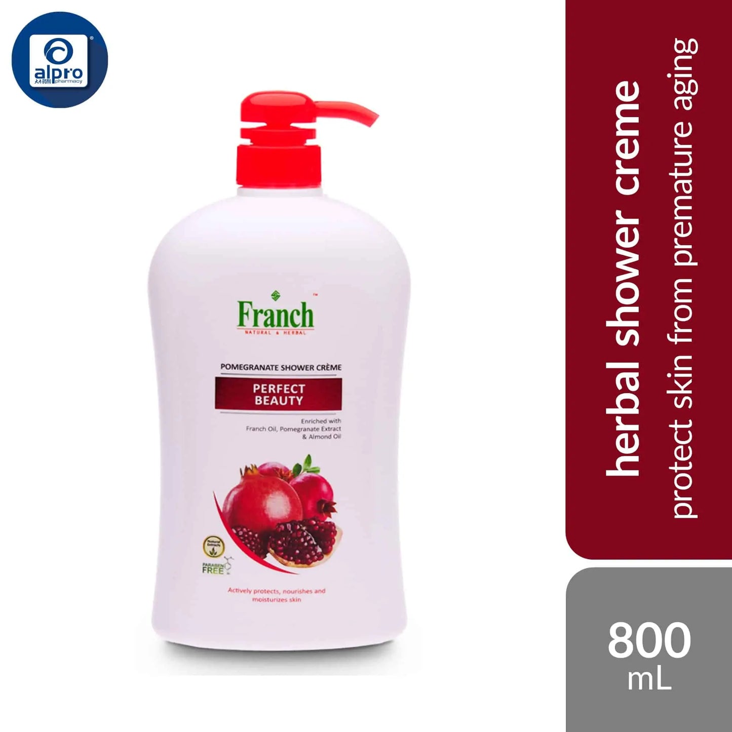 franch-herbal-shower-creme-assorted-800ml-restore-hair-moisture-loss product image 1