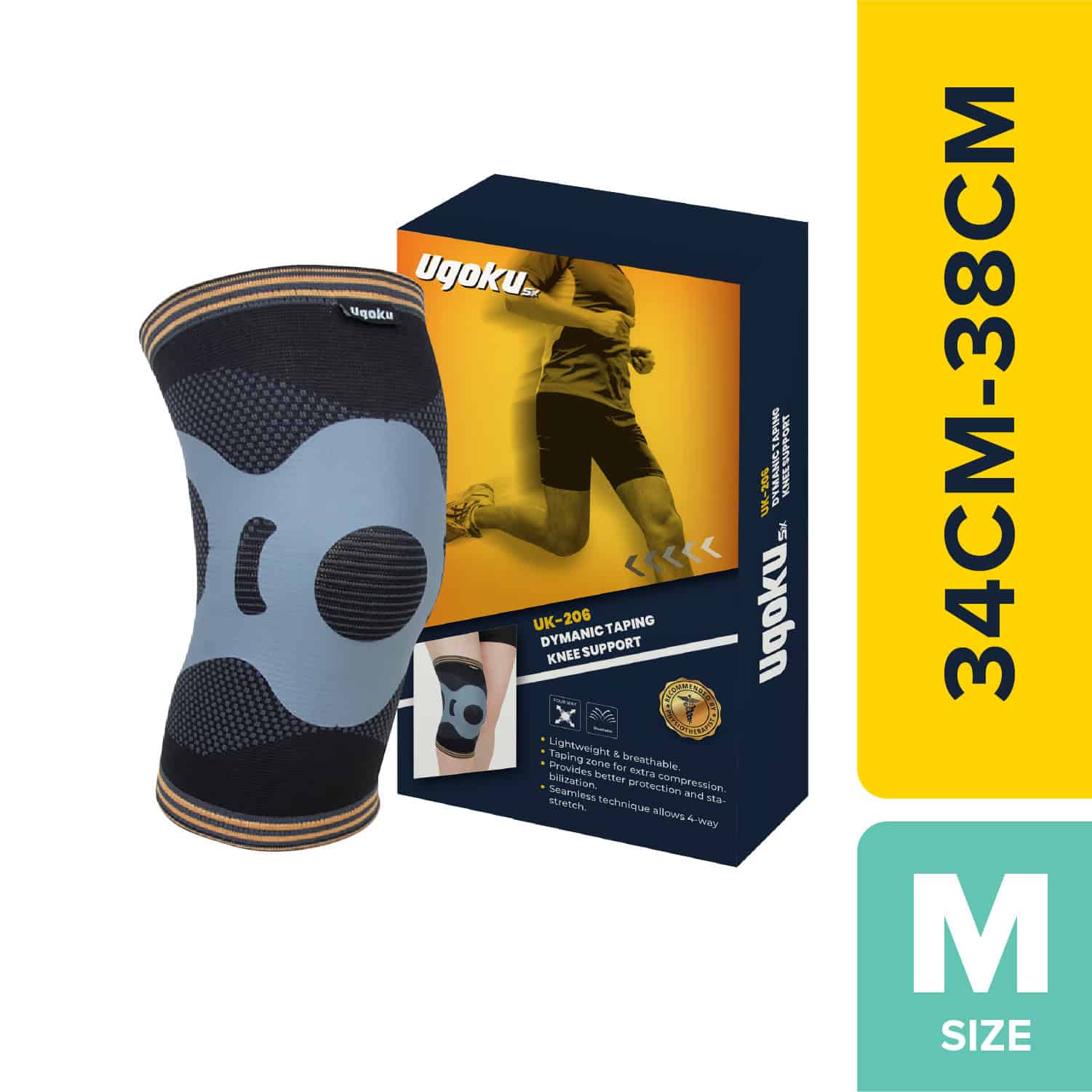 ugoku-dynamic-taping-knee-support-uk-206-specialized-for-running-recommended-by-national-marathoner-m