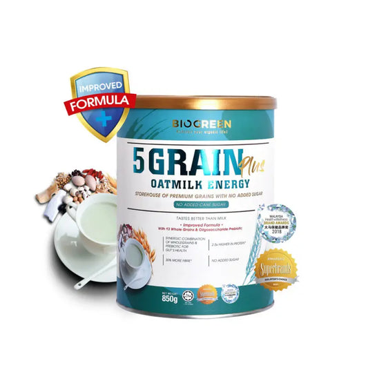 Biogreen 5 Grain Plus Oatmilk 850g Biogreen