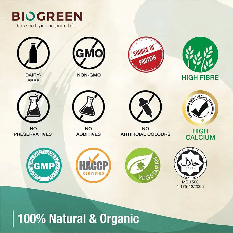 Biogreen 5 Grain Plus Oatmilk 850g Biogreen