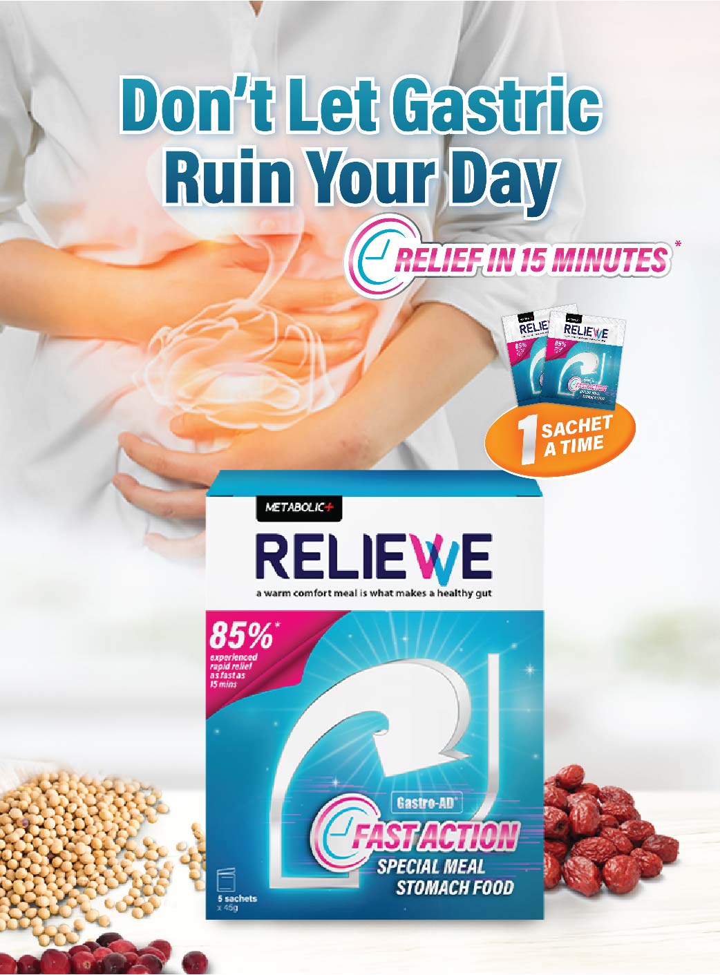 Metabolic + Relievve 5X45g Metabolic+