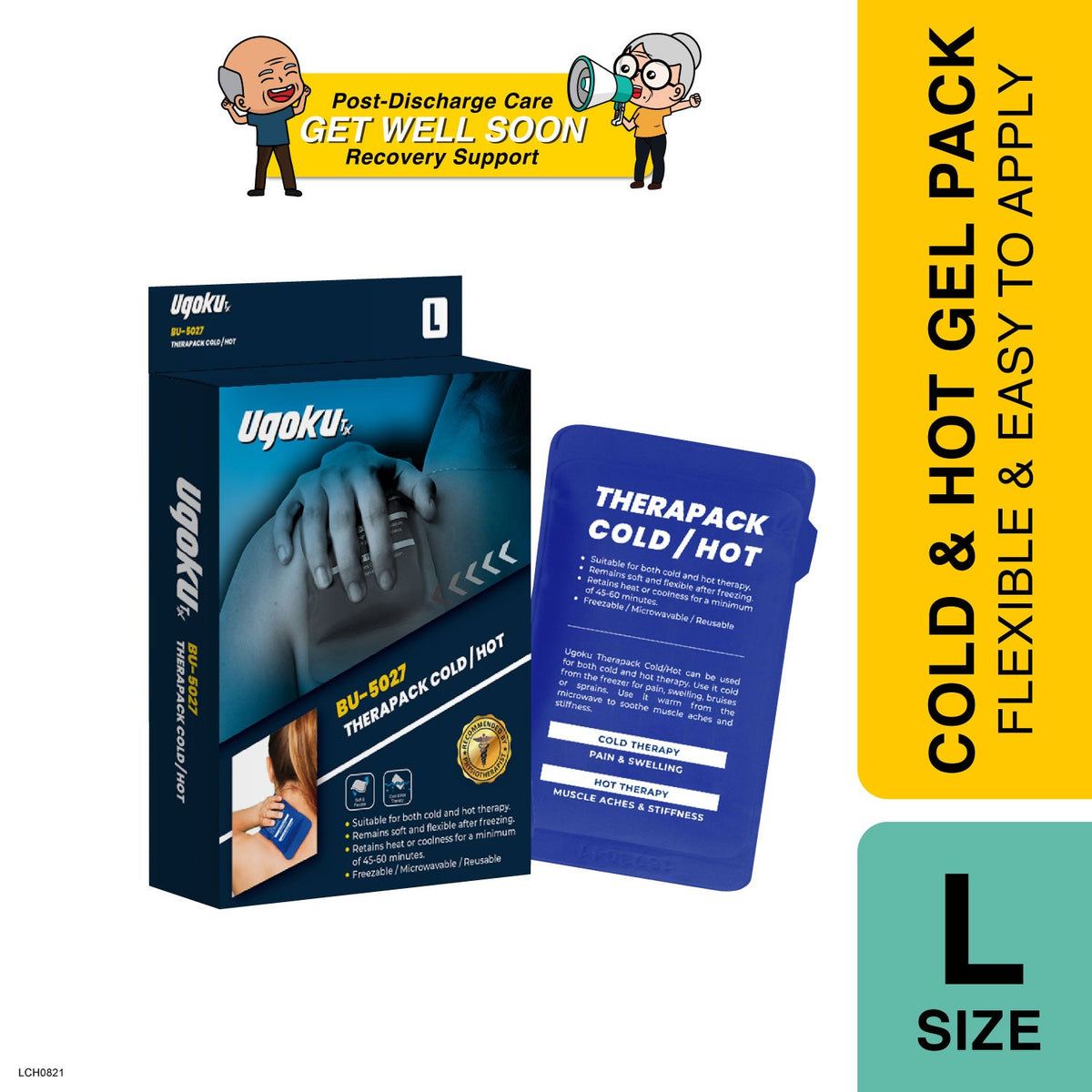 Ugoku Therapack Cold/ Hot Bag | Reusable Gel Pack Ugoku