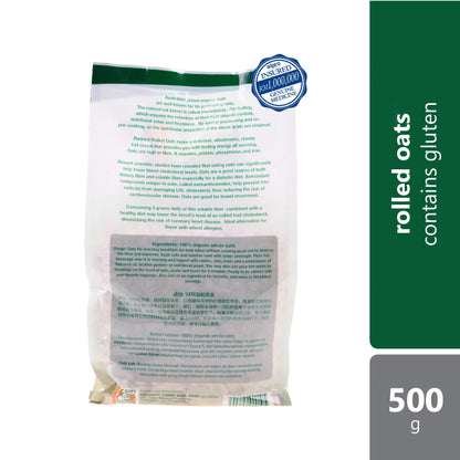 Radiant Organic Rolled Oats 500G Radiant