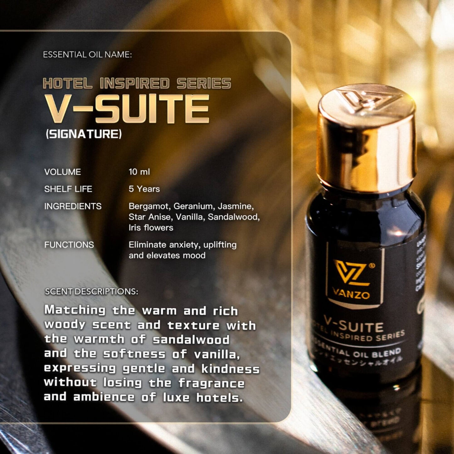 vanzo-essential-oil-10ml-use-with-vanzo-negative-ion-air-diffuser product image 1