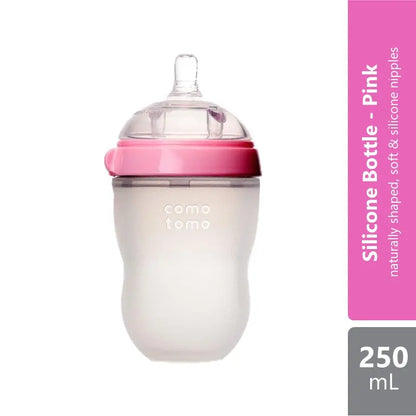 comotomo-silicone-bottle-250ml-pink-green product image 1