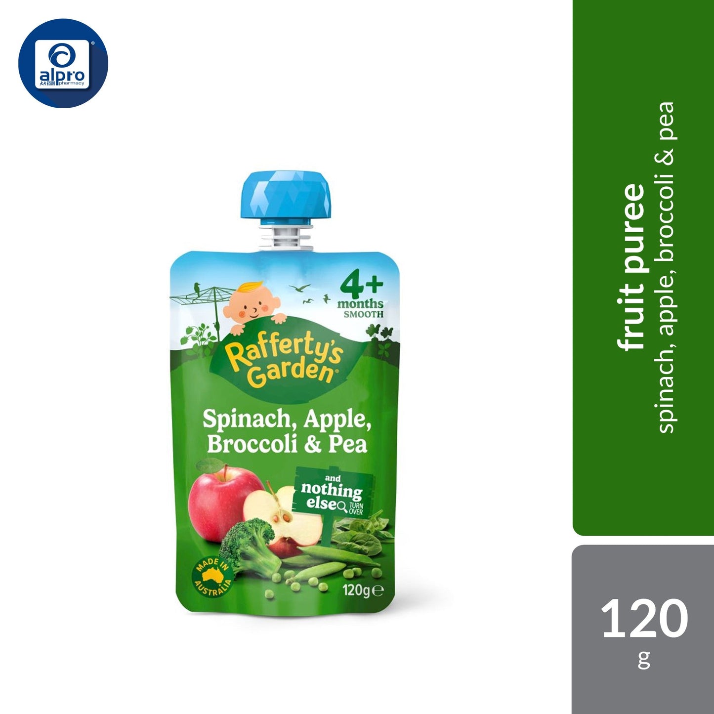 Rafferty's Garden Baby Food Fruit & Veggie Puree 120g (Variety Flavours) Rafferty's Garden