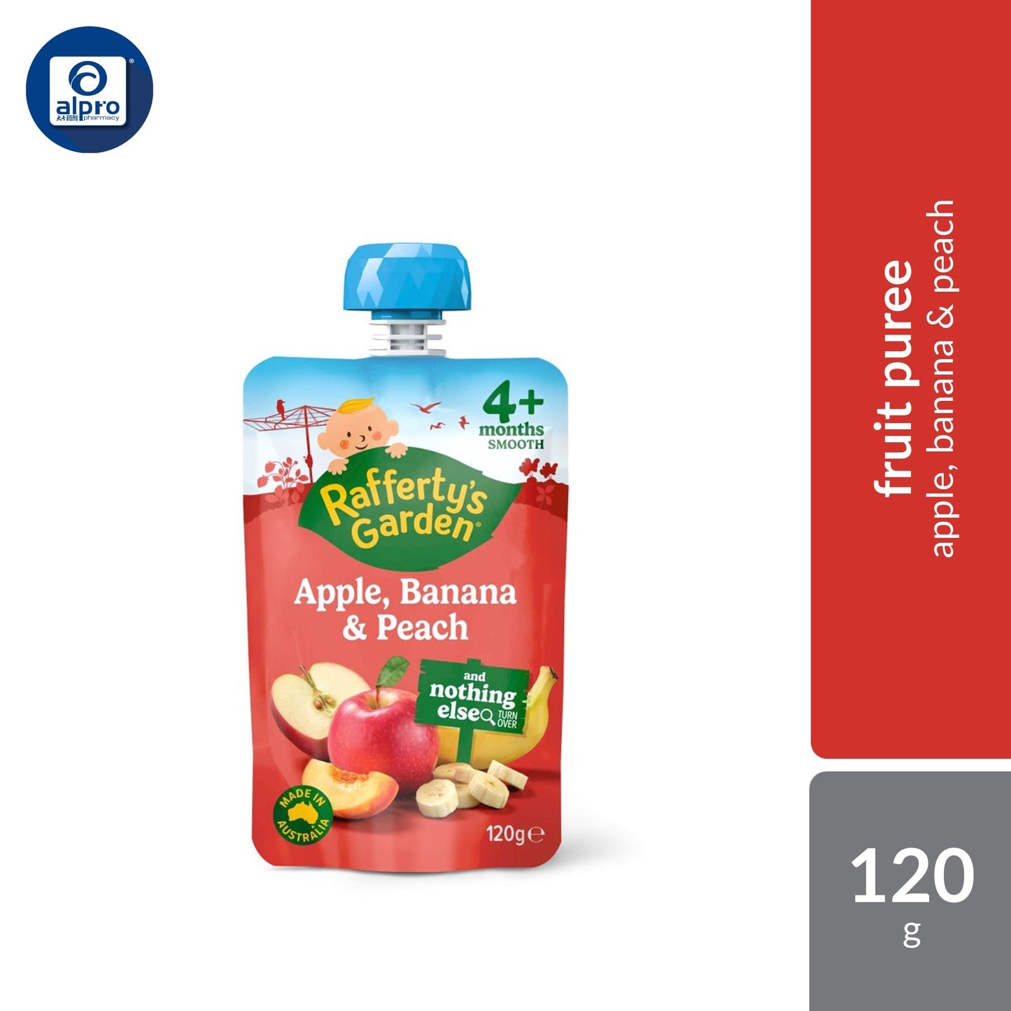 Rafferty's Garden Baby Food Fruit & Veggie Puree 120g (Variety Flavours) Rafferty's Garden