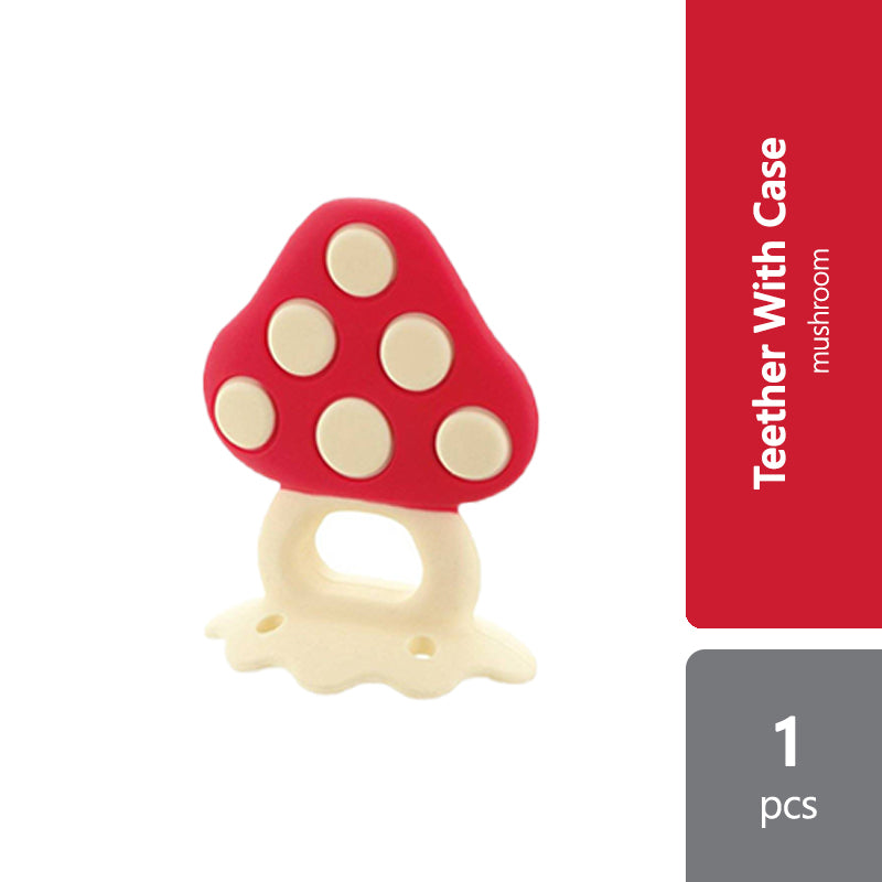 richell-teether-corn-grape-mushroom-with-case product image 1