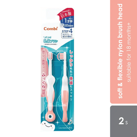 combi-teteo-baby-toothbrush-step-4-blue-pink-suitable-for-18-months-old product image 1