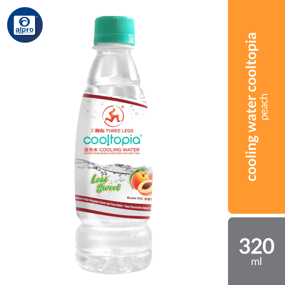 3 Leg Cooling Water Cooltopia 1s x 320ml (Guava/ Lychee/Peach) Three Legs