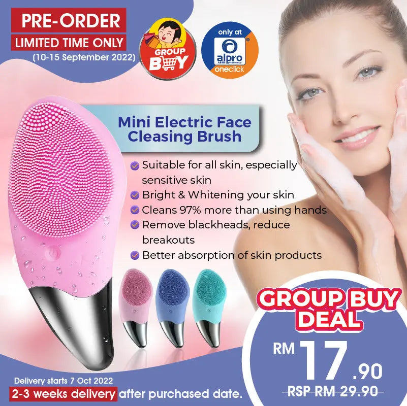 group-buy-delivery-starts-on-7-oct-2022-mini-electric-face-cleansing-brush-face-massager-and-cleansing-pink