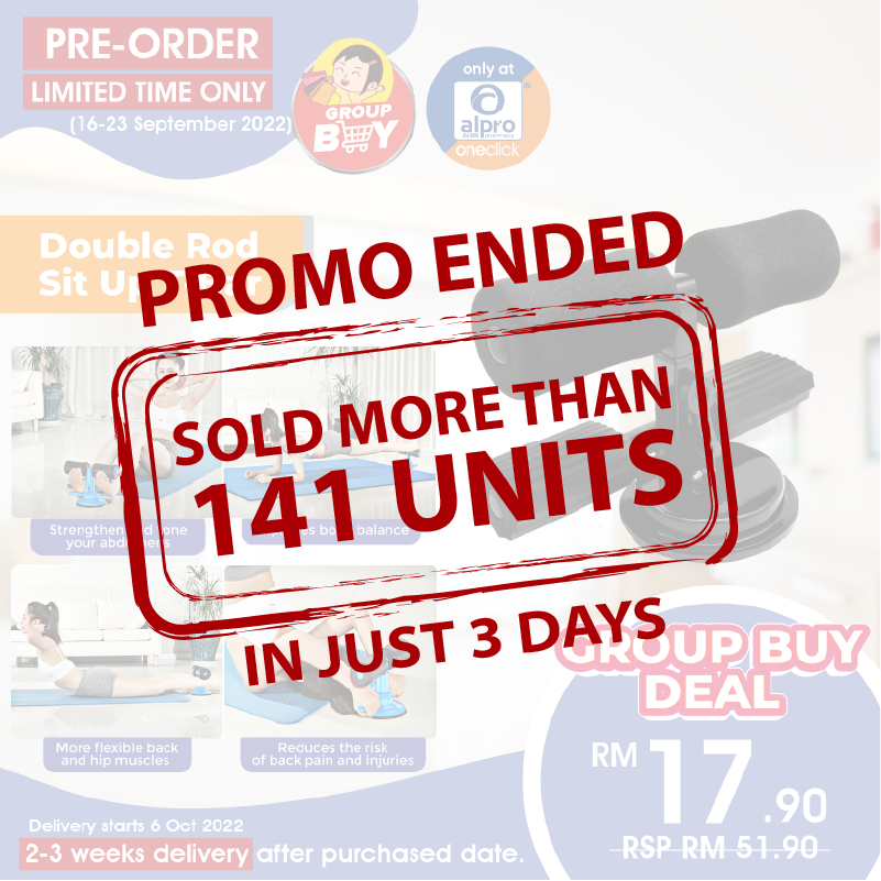 [Group Buy Delivery Starts on 6/10/2022] Double Rod Sit Up T-Bar Group Buy