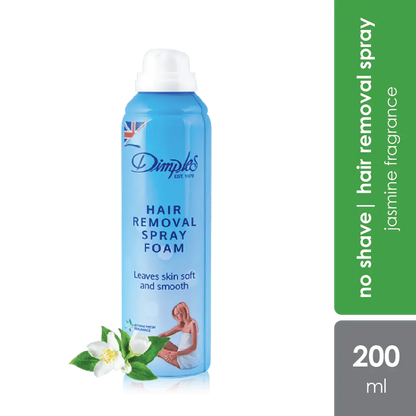 dimples-hair-removal-spray-foam-rose-jasmine-fragrance-200ml-no-shave-needed product image 1