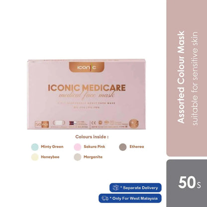 iconic-3ply-child-london-series-adult-snow-white-adult-mix-colours-50s-premium-mask-mix-colour