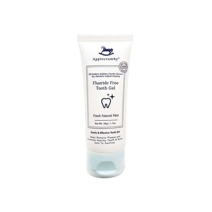applecrumby-toothpaste-toothgel-natural-mint-apple-pear-banana-strawberry-50g-fluoride-free product image 1
