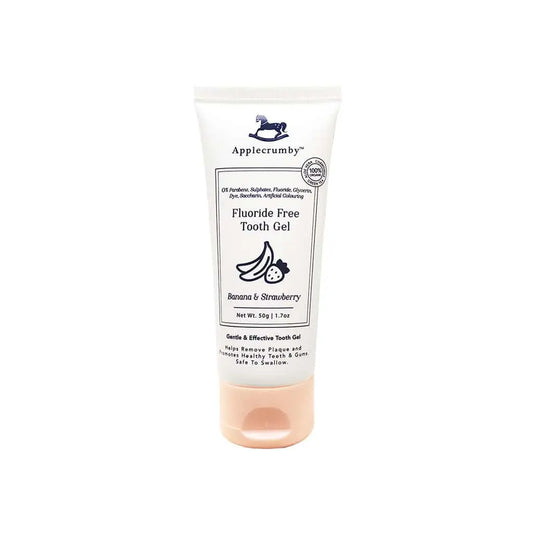 applecrumby-toothpaste-toothgel-natural-mint-apple-pear-banana-strawberry-50g-fluoride-free product image 1