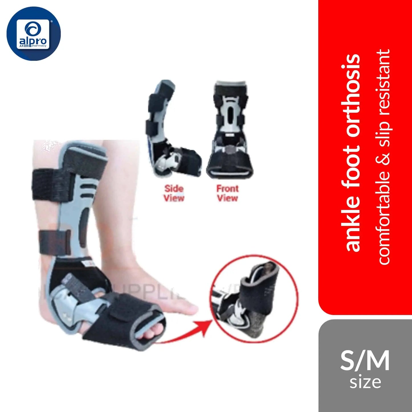 dr-s-ortho-ankle-foot-orthosis-night-splint-an10-s-m-l-xl-comfortable-slip-resistant product image 1