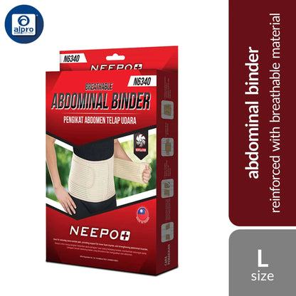 neepo-n6340-abdominal-binder-size-m-l-xl-xxl-xxxl-reinforced-with-breathable-material product image 1