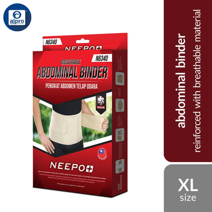 neepo-n6340-abdominal-binder-size-m-l-xl-xxl-xxxl-reinforced-with-breathable-material product image 1