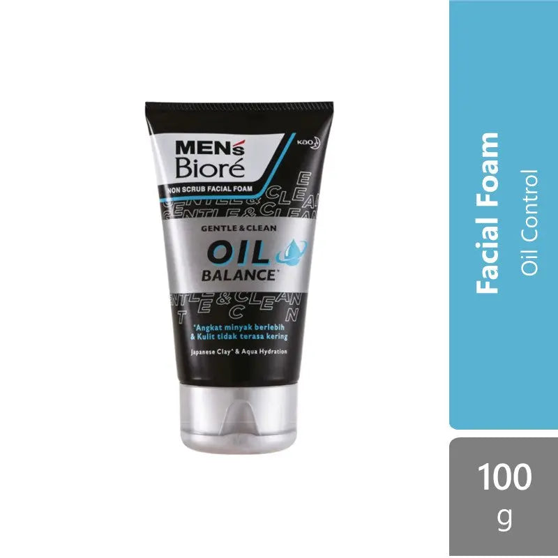 Men's Biore Facial Foam 100g (Acne Skincare / Oil Balance) Biore Mens