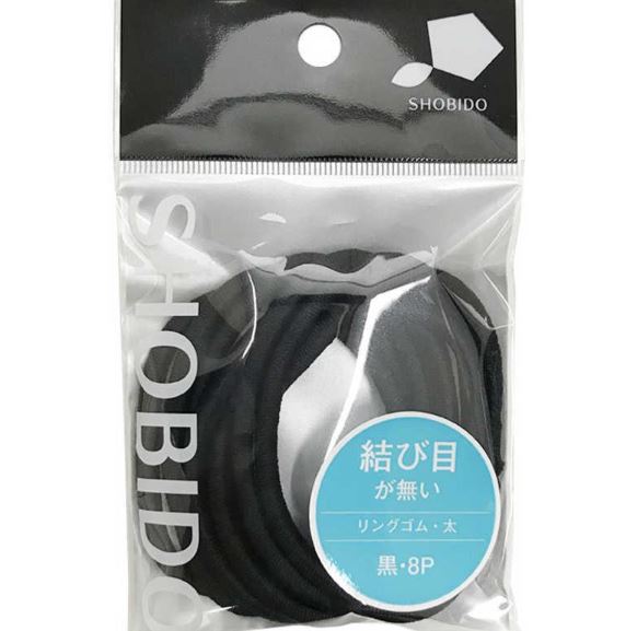 shobido-tangle-free-hair-elastic-rubber-band-l-black-brown-30s product image 1